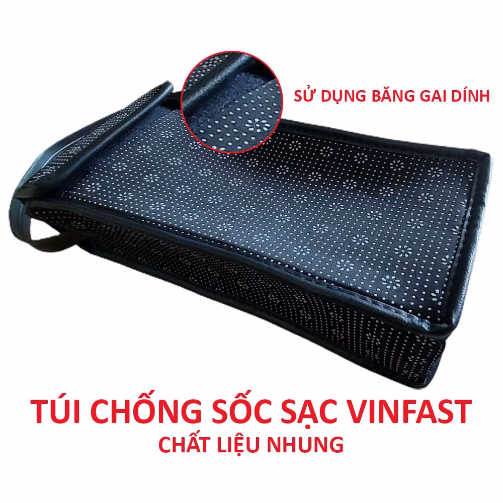 Túi Chống Sốc Sạc Xe Điện Vinfast Feliz S, Vento S, Theon S,... Bằng Nhung - Ảnh 3