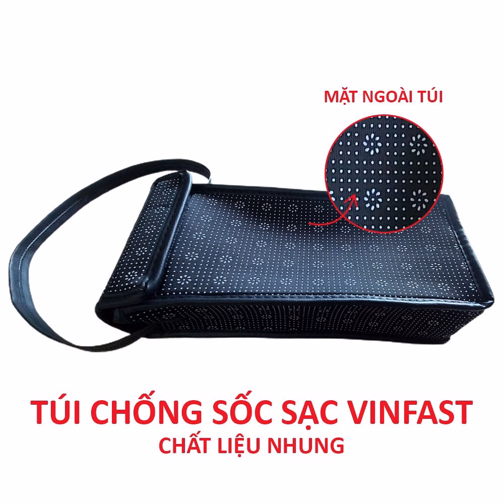 Túi Chống Sốc Sạc Xe Điện Vinfast Feliz S, Vento S, Theon S,... Bằng Nhung - Ảnh 2