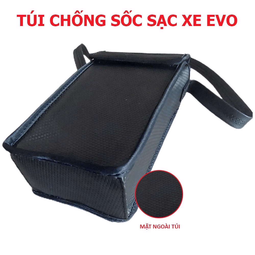Túi Đứng Chống Sốc Sạc Vinfast Evo 200 Bằng Da Carbon - Ảnh 5