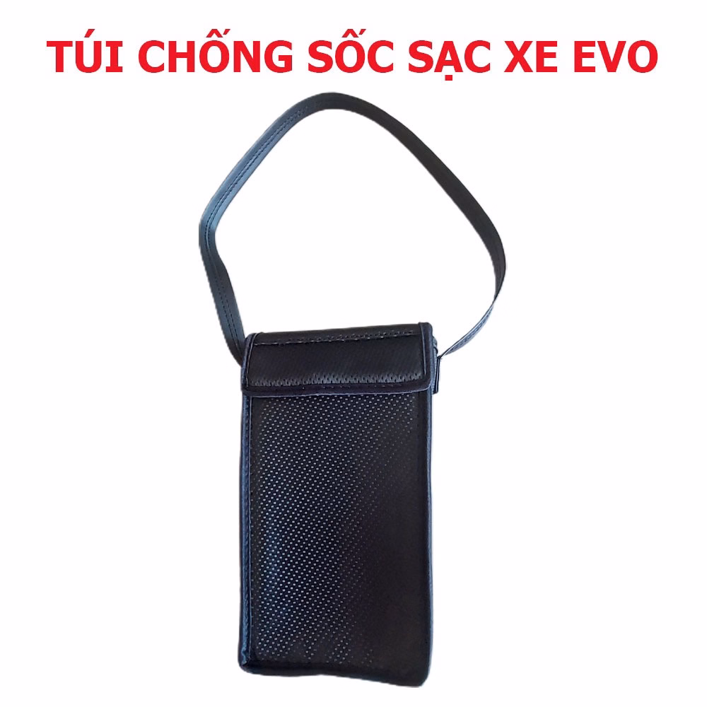 Túi Đứng Chống Sốc Sạc Vinfast Evo 200 Bằng Da Carbon - Ảnh 3