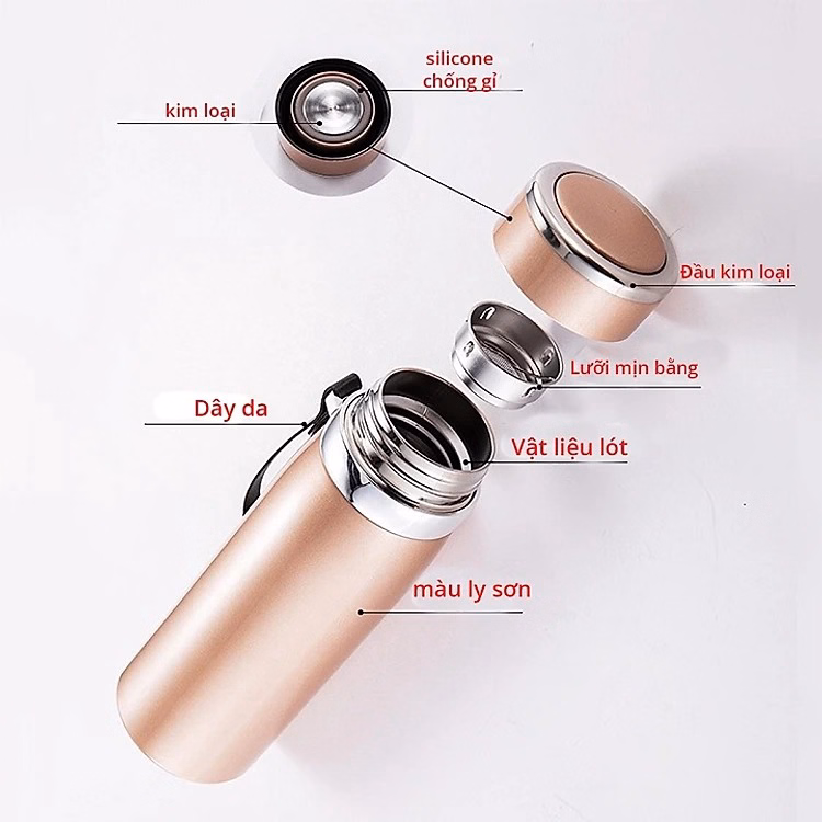 Bình Giữ Nhiệt Inox 304 Cao Cấp Vaccuum Ctb142- Bechip - Ảnh 15
