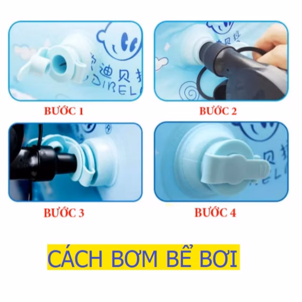 [Không Kèm Bơm + Tặng Kèm Keo Và 2 Miếng Vá ] Bể Bơi Cho Bé Có Đáy Chống Trơn Trượt Đủ Kích Thước Ctb145 - Bechip - Ảnh 8