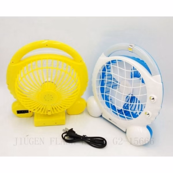 Quạt Sạc Tích Điện Có Đèn Mini - Su - Ảnh 8