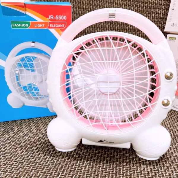 Quạt Sạc Tích Điện Có Đèn Mini - Su