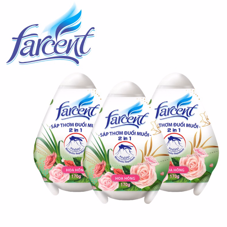 Hộp Sáp Trứng Hương Hoa Hồng Chống Muỗi Farcent 170G - Farcent - Ảnh 2