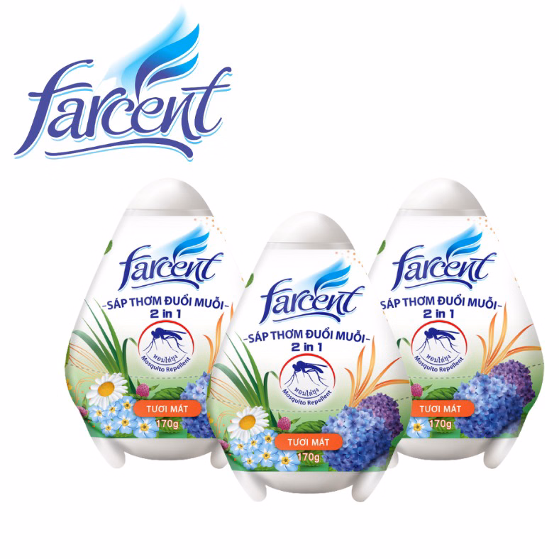 Hộp Sáp Trứng Hương Tươi Mát Chống Muỗi Farcent 170G - Farcent - Ảnh 3