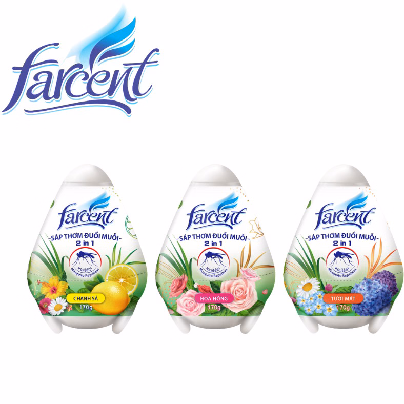 Hộp Sáp Trứng Hương Tươi Mát Chống Muỗi Farcent 170G - Farcent - Ảnh 2