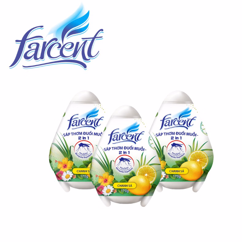 Hộp Sáp Trứng Hương Chanh Sả Chống Muỗi Farcent 170G - Farcent - Ảnh 3