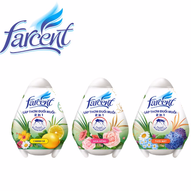Hộp Sáp Trứng Hương Chanh Sả Chống Muỗi Farcent 170G - Farcent - Ảnh 2