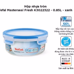 Hộp Nhựa Tròn Tefal Masterseal Fresh 850Ml Màu Xanh - K3022322- Sht House
