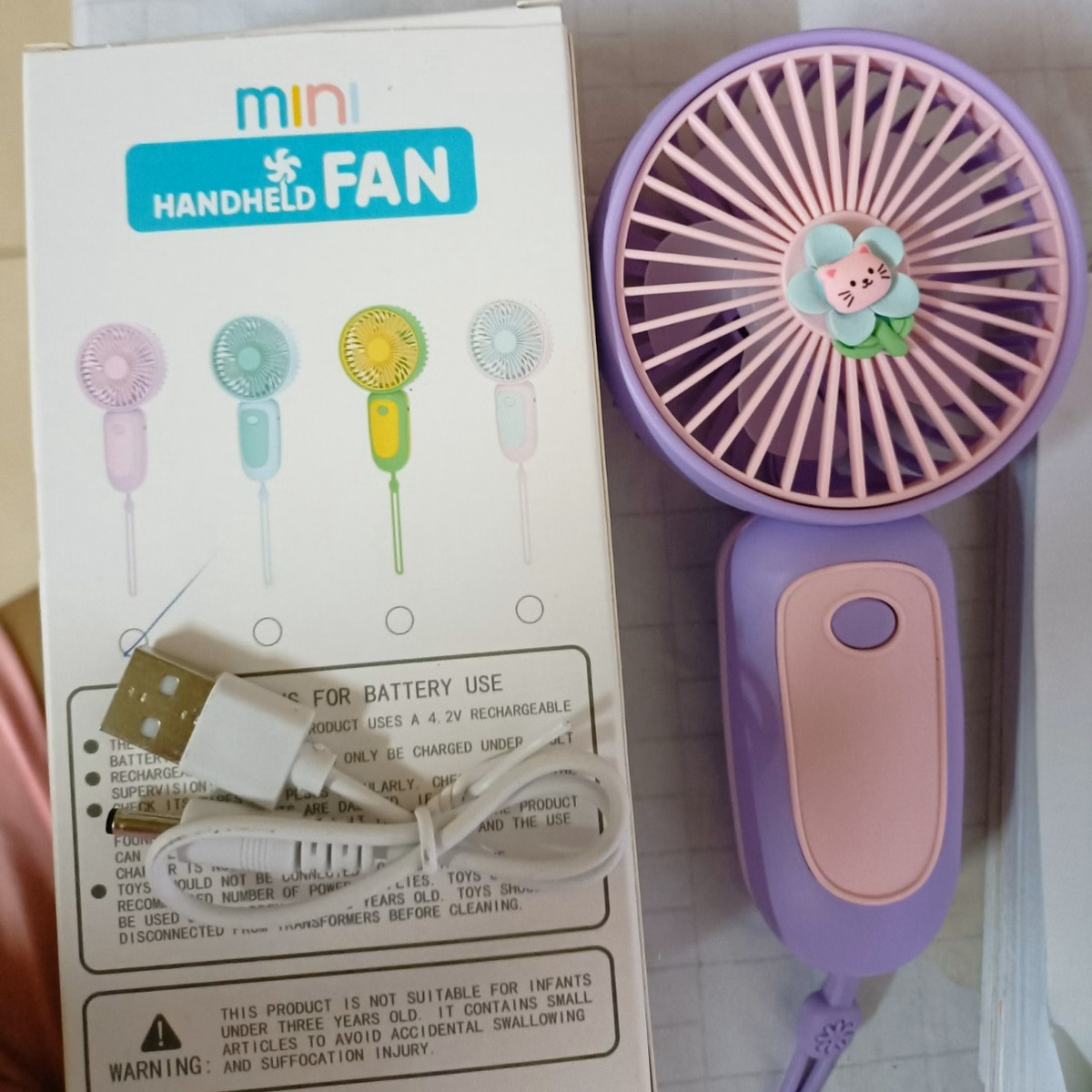 Quạt Tích Điện Mini Cầm Tay Nhỏ Gọn, Tiện Lợi Ctb154 – Bechip - Ảnh 16