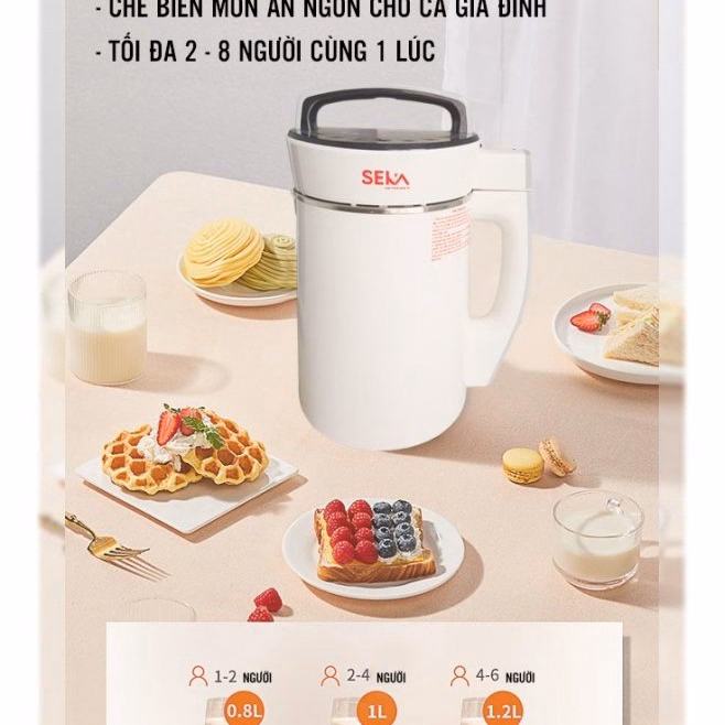 Máy Làm Sữa Hạt Đa Năng Seka, 10 Chế Độ Dễ Sử Dụng, Bảo Hành 12 Tháng, 1 Đổi 1 Trong 30 Ngày- Sương Mai - Ảnh 5
