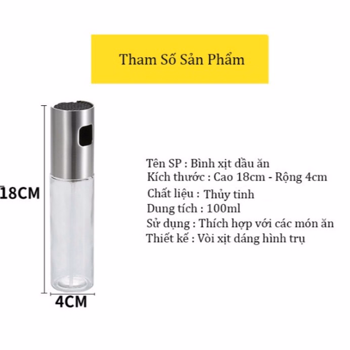 Bình Xịt Dầu Ăn Thủy Tinh 100 Ml Cao Cấp Ctb156 - Bechip - Ảnh 18