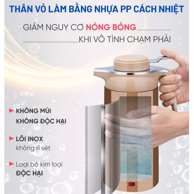 Ấm Siêu Tốc Kiêm Phích Nước Giữ Nhiệt Cao Cấp Cuckoo St21 Ctb155 - Bechip - Ảnh 7