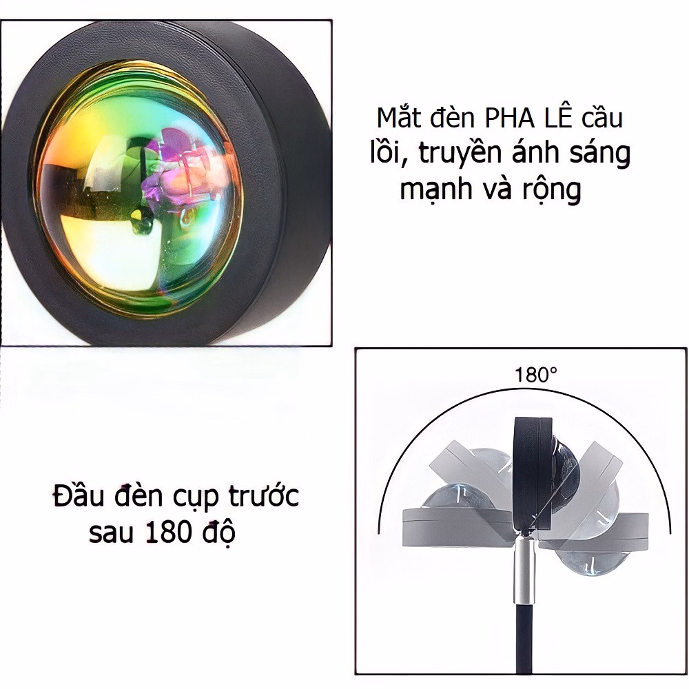Đèn Hoàng Hôn 16 Màu Có Điều Khiển Loại Cao Cấp Khung Sắt D006 - Lady'S Passion - Ảnh 11