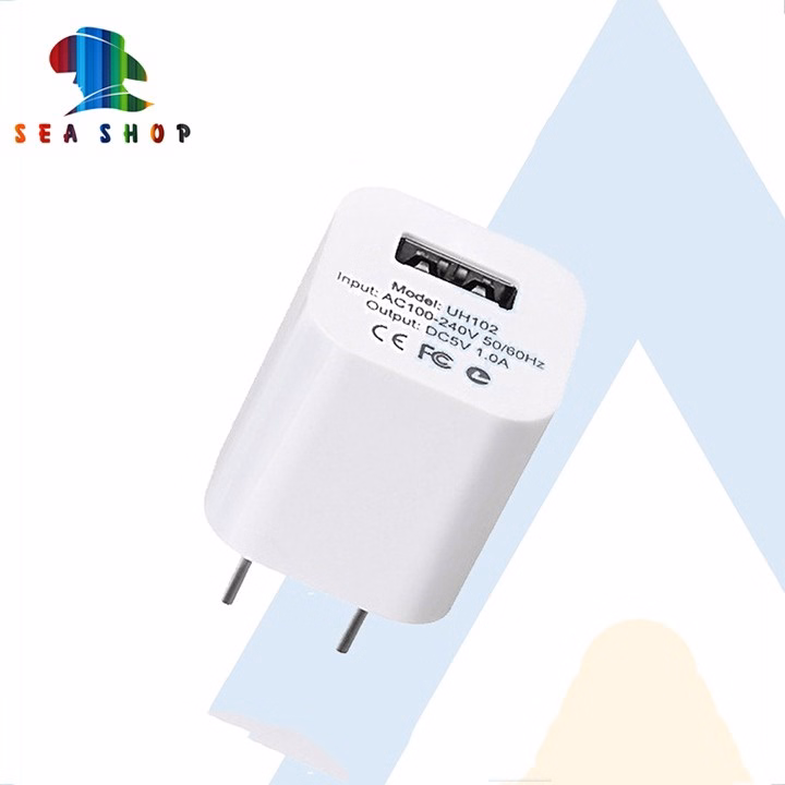 Củ Sạc, Cáp Sạc 1A - Hiệu Hoco - Cho Smartphone - Dòng Điện Ổn Định, Độ Bền Cao - Seashop