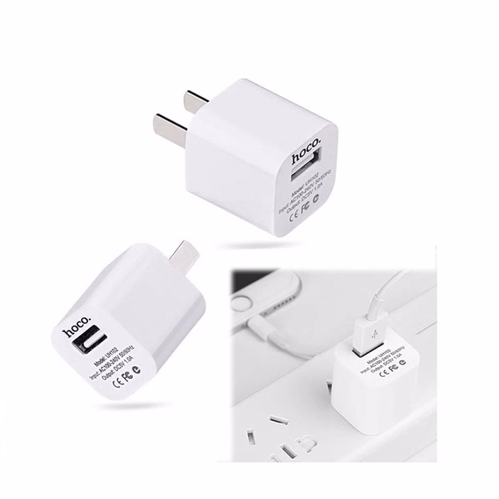 Củ Sạc, Cáp Sạc 1A - Hiệu Hoco - Cho Smartphone - Dòng Điện Ổn Định, Độ Bền Cao - Seashop - Ảnh 2