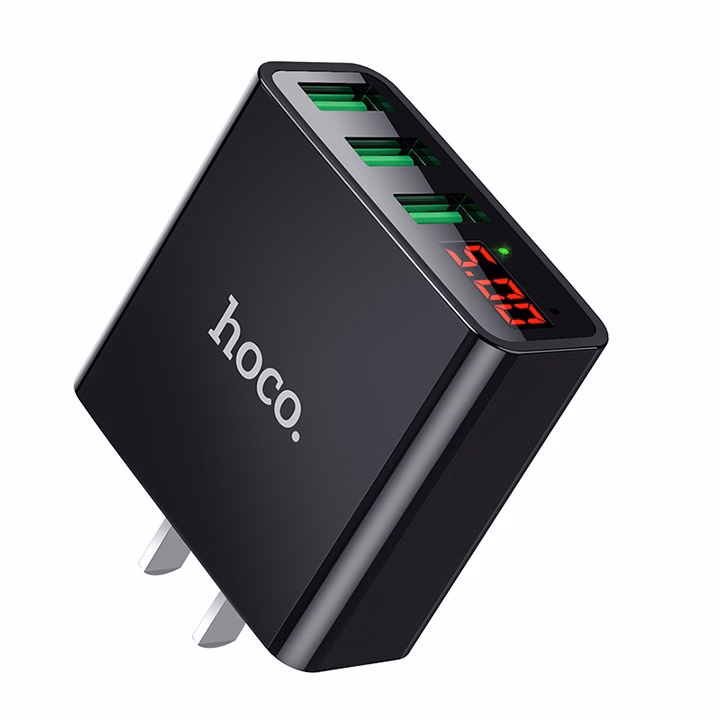 Củ Sạc C15 - Chính Hãng Hoco - Cho Smartphone -Thiết Kế 3 Cổng Usb, Đèn Báo Thông Số, Công Nghệ Sạc Nhanh Qc3.0 - Seashop - Ảnh 5