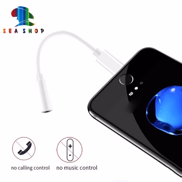 Cáp Otg Chuyển Đổi Từ Chân Typec, Lingning Sang Tai Nghe -Chất Lượng Đỉnh Cao, Chia 2 Đường Tiếng Left - Right -Seashop - Ảnh 2