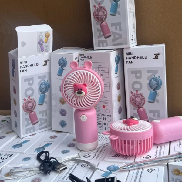 Quạt Mini Gấu Hồng Lotus Tl - 168 - Su - Ảnh 2