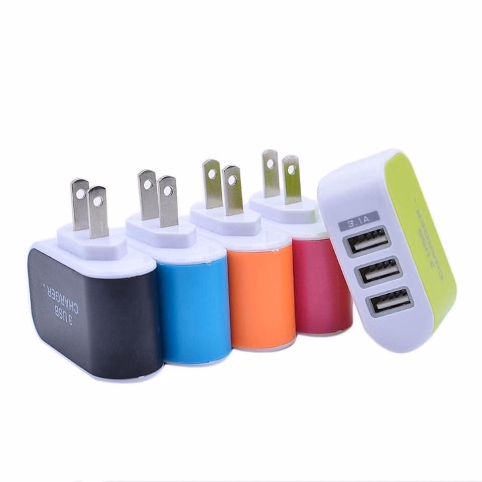 Củ Sạc 3 Cổng Usb 3.1A - Silver - Ảnh 3