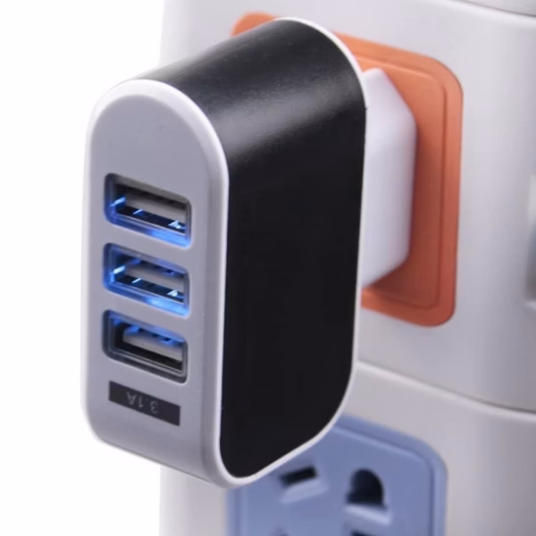 Củ Sạc 3 Cổng Usb 3.1A - Silver - Ảnh 5