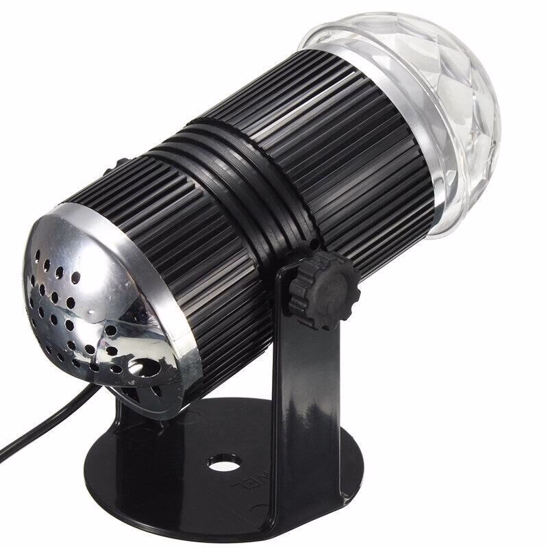 Đèn Led 7 Màu Hình Trụ Cảm Ứng Nhạc - Silver - Ảnh 2