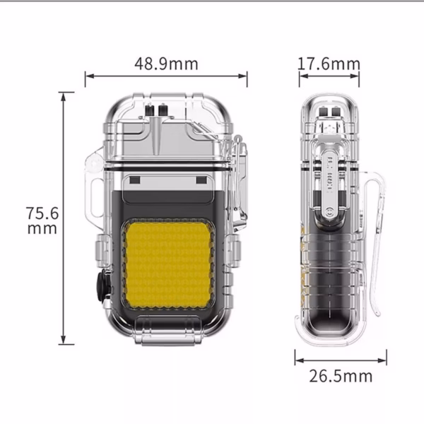 Bật Lửa Điện Plasma Cao Cấp 4In1 Kiêm Đèn Đèn Pin Mini Cob Đa Năng, Chống Nước Ip56, Cổng Sạc Type C Tiện Lợi Gd023 - Lady'S Passion - Ảnh 16