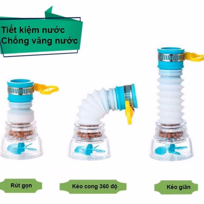 Đầu Vòi Lọc Nước Rửa Bát Tăng Áp Xoay 360 Độ - Gdn - Ảnh 2