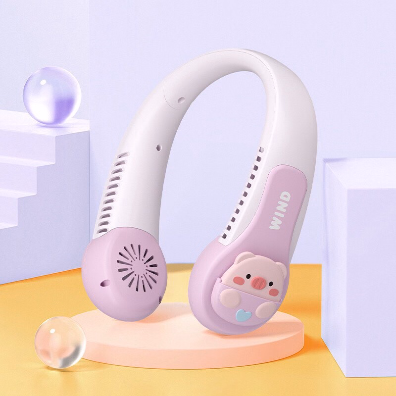 Quạt Đeo Cổ Mini Không Cánh Hình Thú Cs1330 - Gdn - Ảnh 2