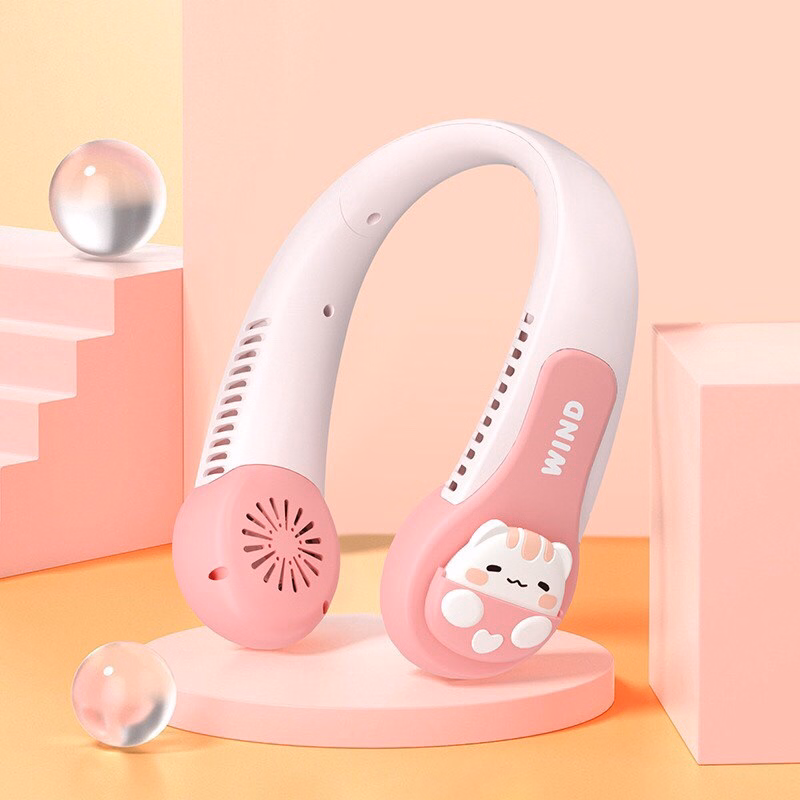 Quạt Đeo Cổ Mini Không Cánh Hình Thú Cs1330 - Gdn - Ảnh 6