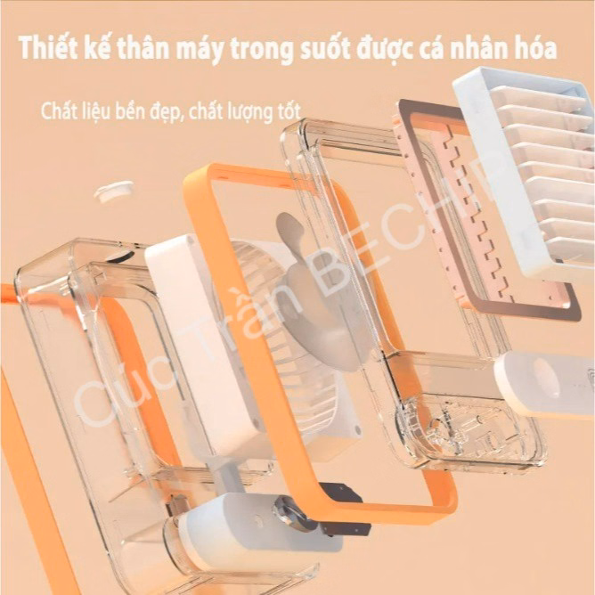 Quạt Tích Điện Phun Sương Mini Ctb173 – Bechip - Ảnh 8