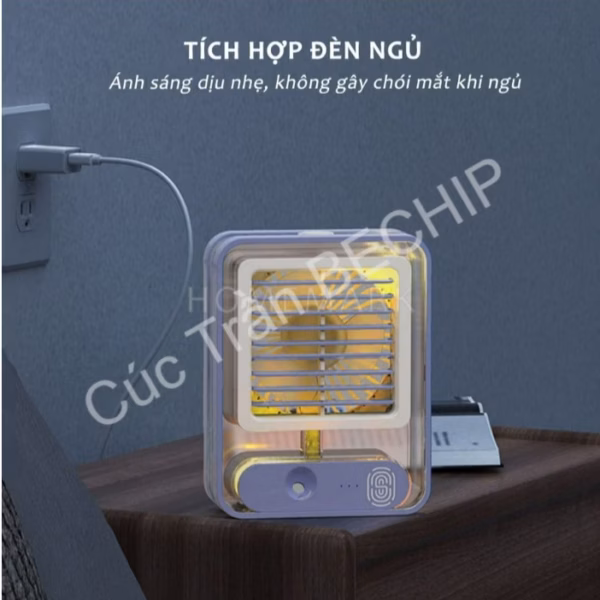 Quạt Tích Điện Phun Sương Mini Ctb173 – Bechip - Ảnh 9