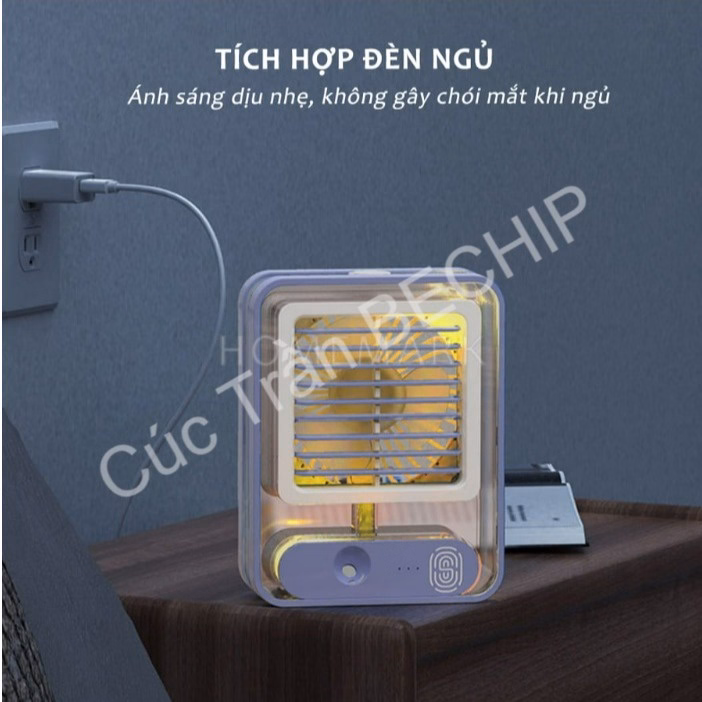 Quạt Tích Điện Phun Sương Mini Ctb173 – Bechip - Ảnh 9
