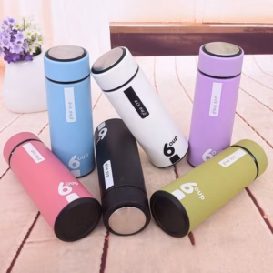 Bình Chai Đựng Nước Thủy Tinh 6Oup 400Ml Có Vỏ Bọc Nhựa Nhiều Màu - Minh Ngọc (Giao Màu Ngẫu Nhiên)