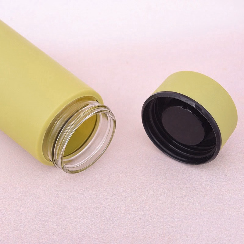 Bình Chai Đựng Nước Thủy Tinh 6Oup 400Ml Có Vỏ Bọc Nhựa Nhiều Màu - Minh Ngọc (Giao Màu Ngẫu Nhiên) - Ảnh 7