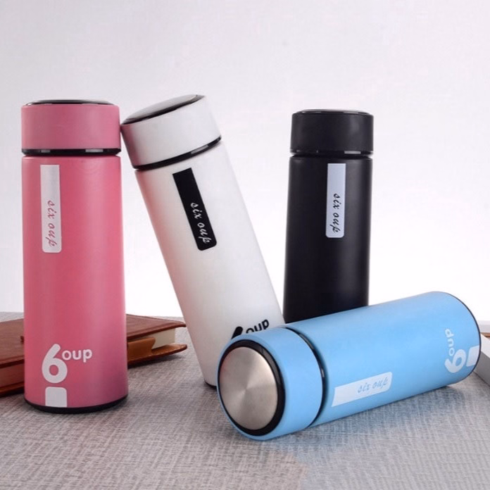 Bình Chai Đựng Nước Thủy Tinh 6Oup 400Ml Có Vỏ Bọc Nhựa Nhiều Màu - Minh Ngọc (Giao Màu Ngẫu Nhiên) - Ảnh 4