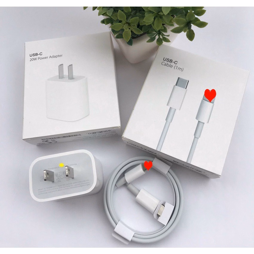 Bộ Củ Sạc, Cáp Sạc Nhanh Cho Các Dòng Iphone, Hỗ Trợ Công Nghệ Sạc Nhanh, Độ Bền Cao - Seashop