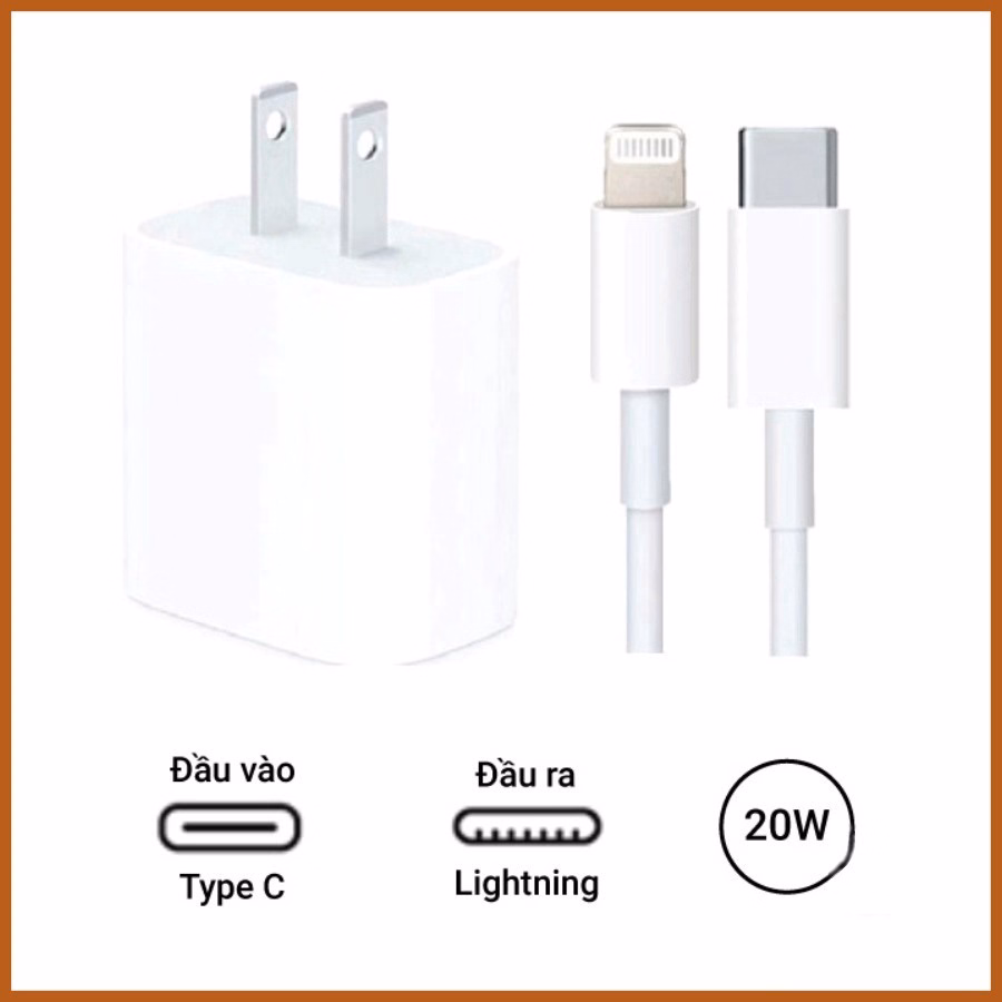 Bộ Củ Sạc, Cáp Sạc Nhanh Cho Các Dòng Iphone, Hỗ Trợ Công Nghệ Sạc Nhanh, Độ Bền Cao - Seashop - Ảnh 3