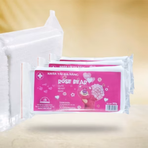 Khăn Vải Khô Đa Năng Gấu Dâu 300Gram - Gdn