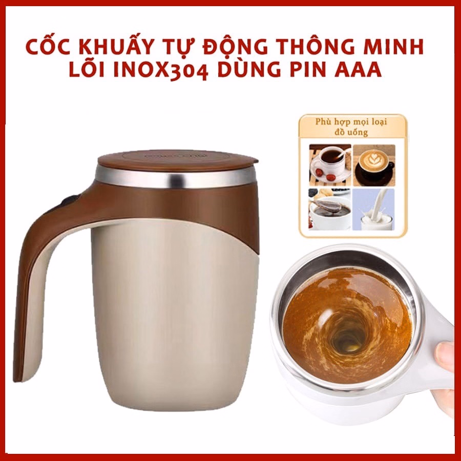 Cốc Pha Cafe, Đồ Uống Tự Động Thông Minh 380Ml, Cốc Quay Từ Tính Lõi Inox 304, Giữ Nhiệt Nóng Lạnh Tốt (Màu Sắc Ngẫu Nhiên) Gd033 - Lady'S Passion
