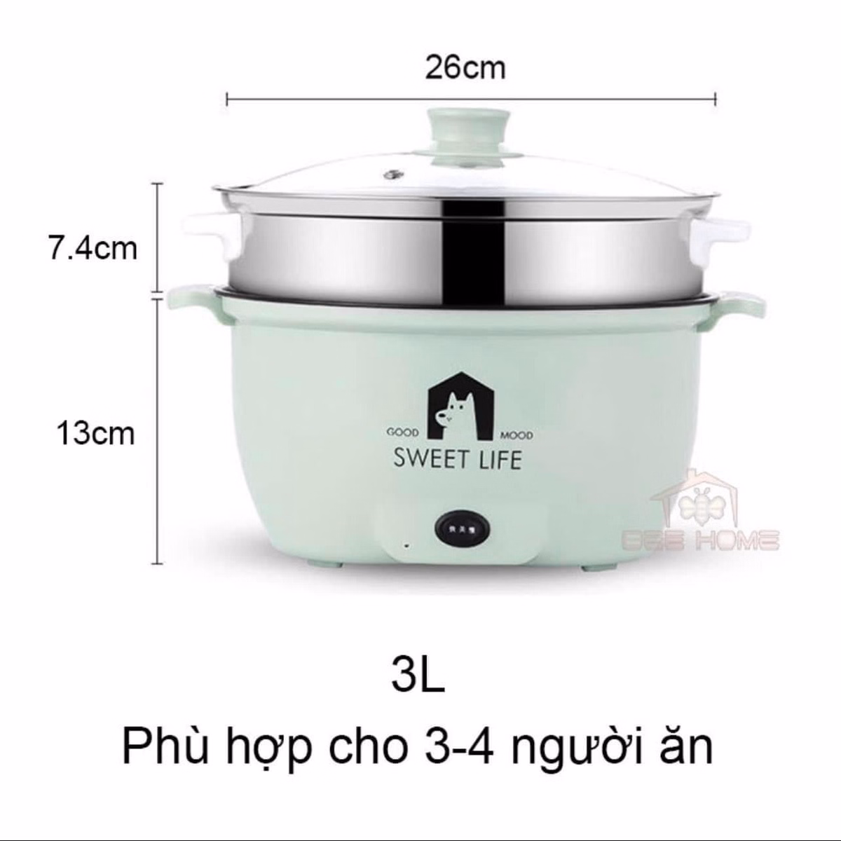 Nồi Lẩu Điện Đa Năng 2-4 Người Ăn Chất Lượng Giá Tốt - Ảnh 6
