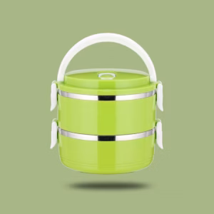 Hộp Cơm Lúa Mạch 2 Tầng Màu Ngẫu Nhiên - Gdn