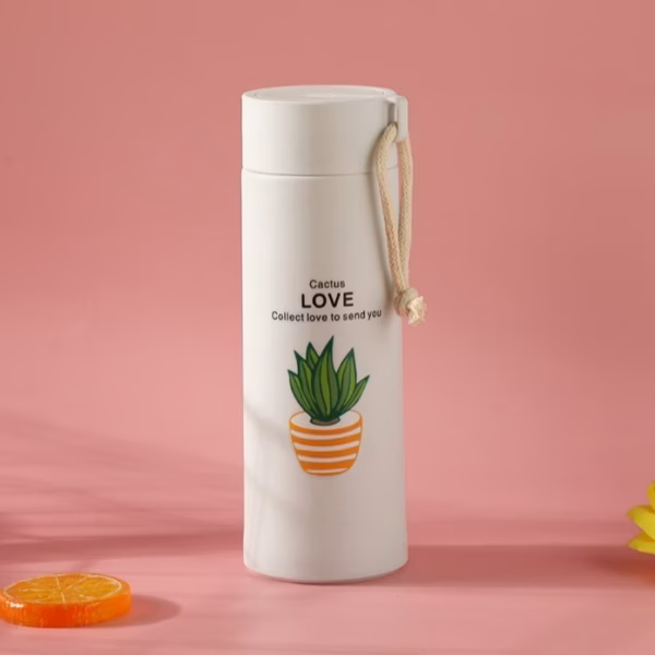 Bình Chai Nước Thủy Tinh Hình Xương Rồng B001- Haras( Giao Màu Ngẫu Nhiên ) - Ảnh 10