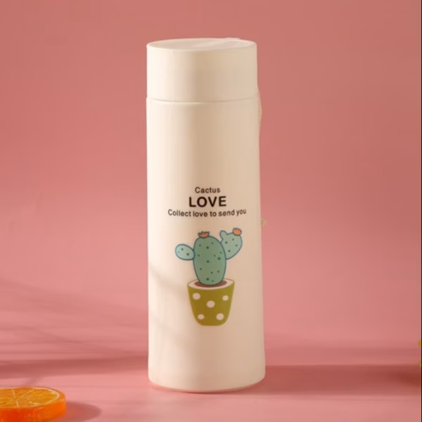 Bình Chai Nước Thủy Tinh Hình Xương Rồng B001- Haras( Giao Màu Ngẫu Nhiên ) - Ảnh 9