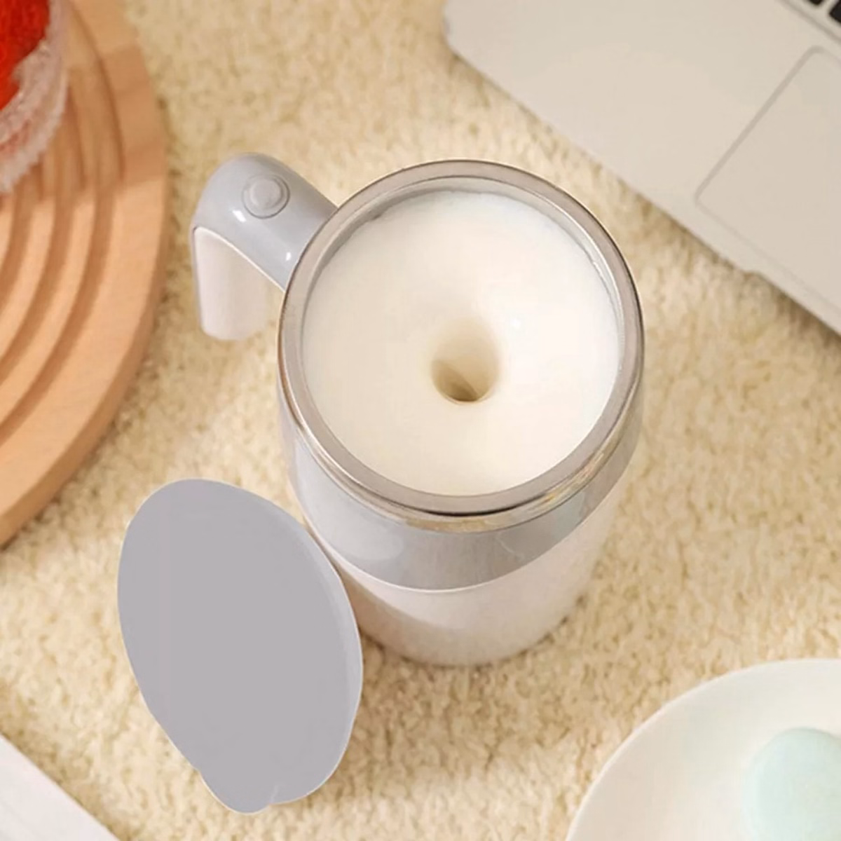 Cốc Pha Cafe, Đồ Uống Tự Động Thông Minh 380Ml, Cốc Quay Từ Tính Lõi Inox 304, Giữ Nhiệt Nóng Lạnh Tốt (Màu Sắc Ngẫu Nhiên) Gd033 - Lady'S Passion - Ảnh 11