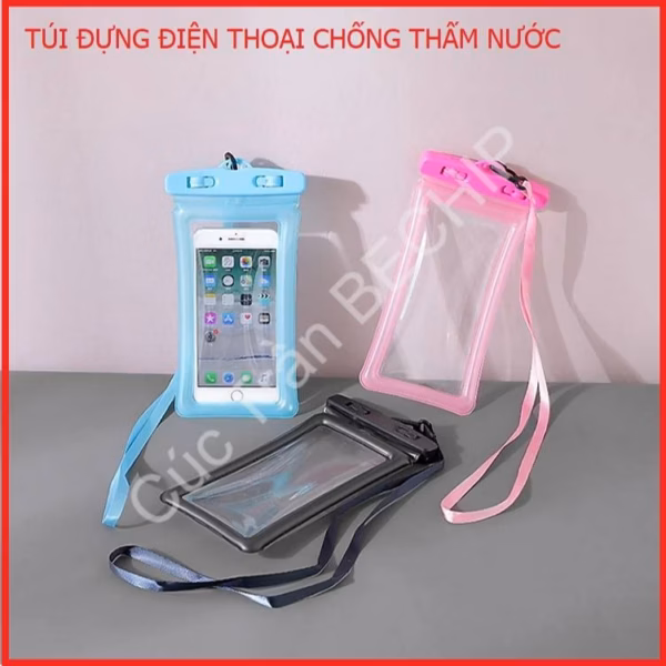 Túi Đựng Điện Thoại Trong Suốt Chống Thấm Nước Có Dây Đeo Ctb192 - Bechip - Ảnh 4