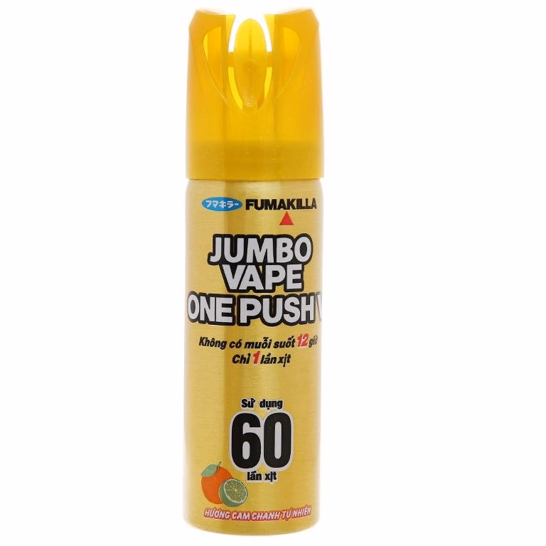 Bình Xịt Muỗi Jumbo Vape One Push Hường Cam Chanh 16Ml - Gdn - Ảnh 3