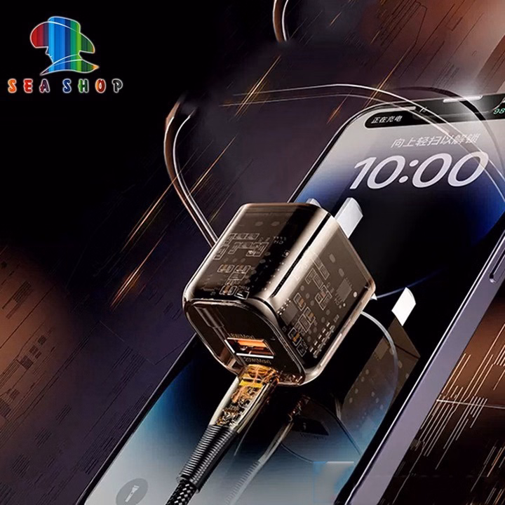 Bộ Sạc 20W 2 Cổng -Chính Hãng Remax Rp-U101 - Tích Hợp Công Nghệ Sạc Nhanh, Nguồn Điện Ổn Định, Thiết Kế Dẹp Mắt -Seashop - Ảnh 4