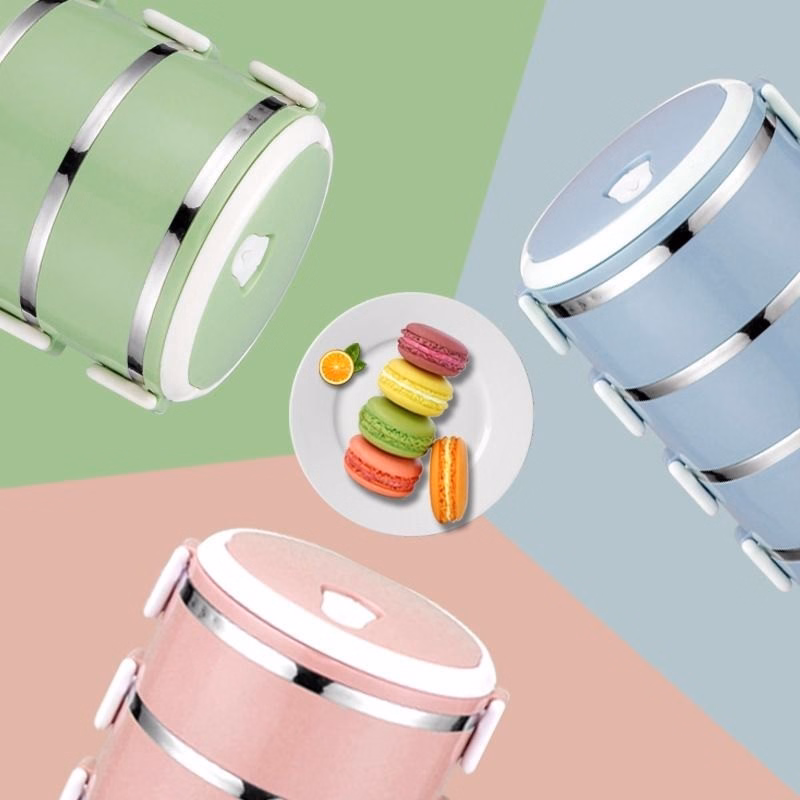 Hộp Cơm Lúa Mạch 4 Tầng Ngẫu Nhiên - Gdn - Ảnh 2